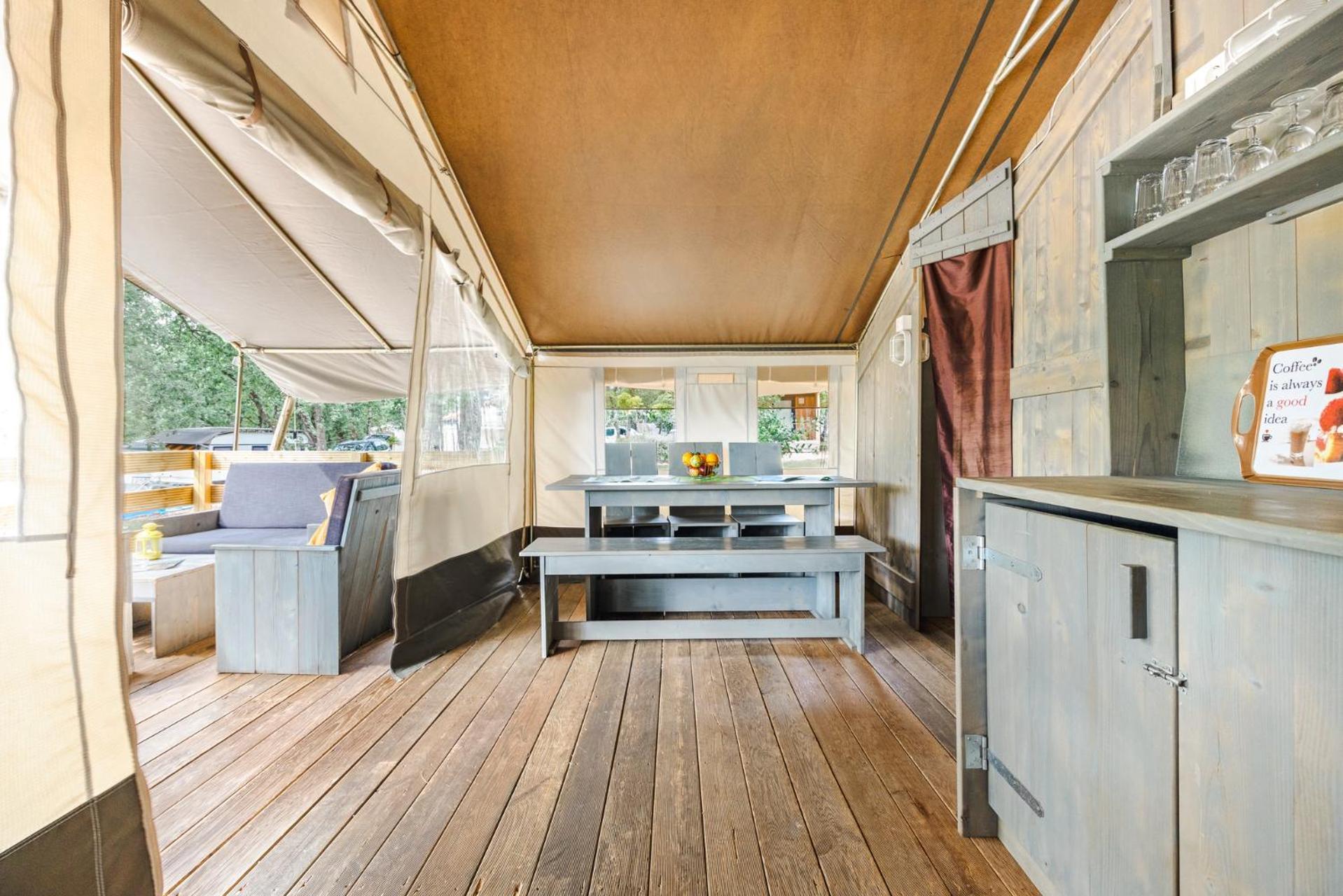 Easyatent Fkk Safari Tent Solaris Naturist - Clothes Free Poreč Oda fotoğraf